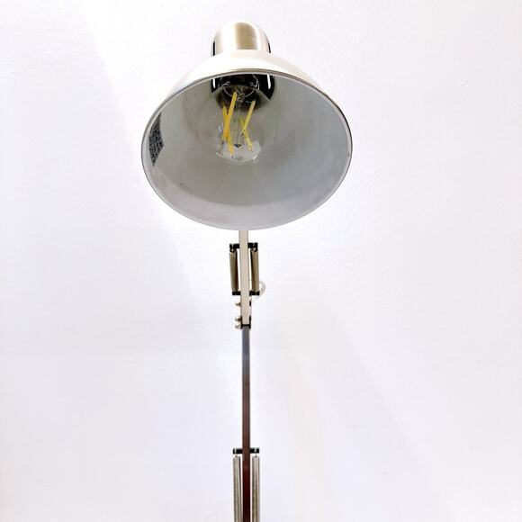 Interteck Architects Adjustable Desk Lamp Silver Powered Coated Metal Working - Picture 4 of 16